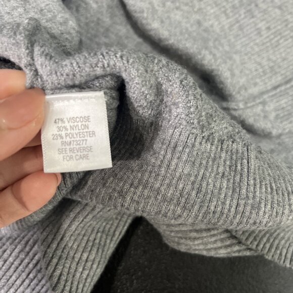 Croft & Barrow Sweater Top Womens M Ribbed V Neck Pullover Casual Career Cozy - Picture 6 of 7